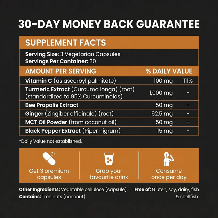 JR1®️ Pure Turmeric Capsules