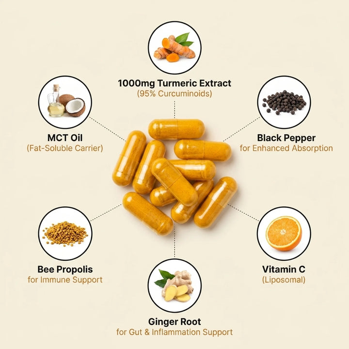 JR1®️ Pure Turmeric Capsules